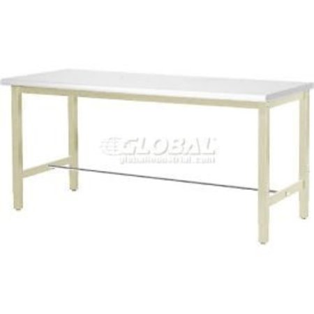GLOBAL EQUIPMENT 72"W x 36"D Production Workbench - ESD Laminate Safety Edge - Tan 607268-TN